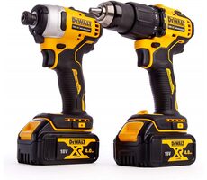DeWalt DCK2062M2T / Sada Aku náradie príklepová vŕtačka &amp; rázový uťahovač / 18 V / 2x 4Ah / kufor