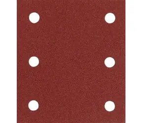 Makita P-33093 / Brúsny papier na drevo | kov | kameň / suchý zips / K60 / Rozmery 114x102 mm / dierovaný / 10 ks