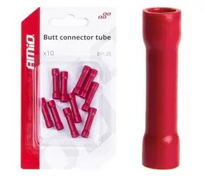 AMiO Konektory izolované - spojka červená 10A / sada 10ks