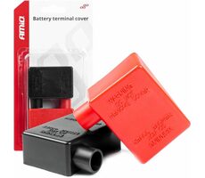 AMiO Kryty na póly/kontakty autobatérie - červená a čierna / sada 2ks
