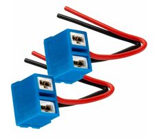 AMiO Pätica keramické pre autožiarovku H7 rohová - s káblom / sada 2ks