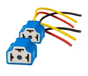 AMiO Pätica keramická pre autožiarovku H4 - s káblom / sada 2ks