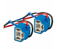 AMiO Pätica keramická pre autožiarovku H4 - rohová / s káblom / sada 2ks