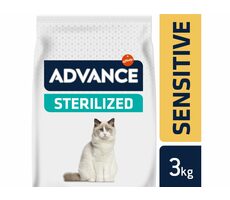 ADVANCE CAT Sterilized Sensitive 3kg / Superprémiové krmivo (granule) / pre sterilizované mačky s citlivým trávením