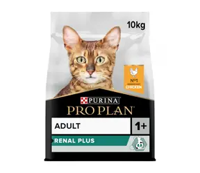 PURINA Pro Plan Cat Renal PLUS Adult kura 10kg / Granule pre mačky 