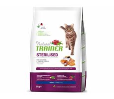 Trainer Natural Cat STERILISED losos 3kg / Granule pre mačky / pre sterilizované dospelé mačky