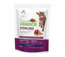 Trainer Natural Cat STERILISED sušená šunka 300g / Granule pre mačky / pre sterilizované dospelé mačky