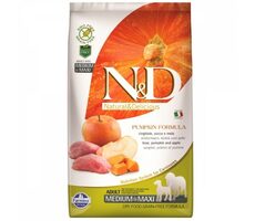 N&amp;D Grain Pumpkin Adult Medium/Large Boar &amp; Apple 12kg / Krmivo pre dospelých psov stredných a veľkých plemien
