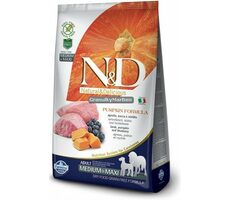N&amp;D Grain Pumpkin Adult Medium/Large Lamb &amp; Blueberry 12kg / Krmivo pre dospelých psov stredných a veľkých plemien