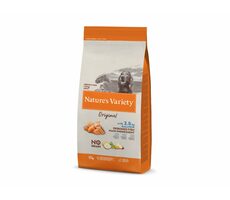 Nature´s variety original pre stredné psy s lososom 12kg / Krmivo pre dospelé psy stredných aj veľkých plemien 