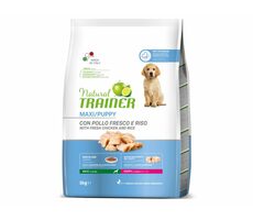 Trainer Natural Maxi Puppy čerstvé kurča 3kg / Kompletné superprémiové krmivo pre šteňatá (od 2 mesiacov) veľkých a obrích 
