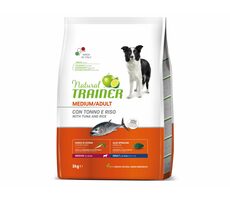 Trainer Natural Medium Adult ryba a ryža 3kg / Kompletné krmivo pre dospelé psy stredných plemien