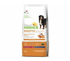 Trainer Sensitive No Gluten Adult M/M Fish&amp;Maize 12kg / Kompletné krmivo pre dospelé psy stredných a veľkých plemien
