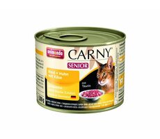 Animonda Carny Senior konzerva pre mačky kuracie + syr 200g