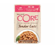 Wellness Core Cat Tender losos a tuniak v omáčke Kapsička 85g