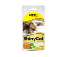 GIMBORN Gimpet ShinyCat tuniak+krevety+maltóza konzerva 2x70g