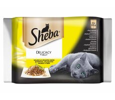 Sheba DELICACY in Jely Hydinový výber 4pack 340g / Kapsičky pre mačky