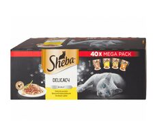 Sheba DELICACY Hydinový výber 40x85g / Kapsičky pre mačky