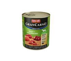 Animonda GranCarno Adult konzerva pre psov hovädzie + kačacie srdce 800g