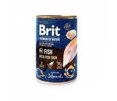Brit Premium by Nature Fish with Fish Skin 400g / Konzerva pre psov