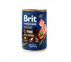 Brit Premium by Nature Pork with Trachea 400g / Konzerva pre psov