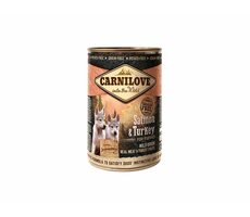 Carnilove Wild Meat Salmon &amp; Turkey Puppies 400g / Konzerva pre psov