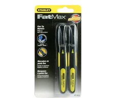 Stanley 0-47-312 / Pernamentný popisovač / čierny / 2ks