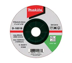 Makita D-18518 / brúsny kotúč na betón 125 mm 6.0 x 22.23 mm