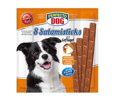 Perfecto Dog 8x saláma s hydinovým mäsom / Maškrty pre psov
