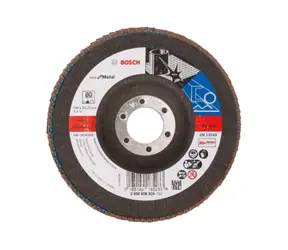 BOSCH X571 Best for Metal 2608606924 / Lamelový brúsny kotúč / Zrnitosť 80 / 125x22.23mm