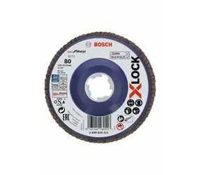 BOSCH X571 Best for Metal 2608619211 / Lamelový brúsny kotúč / Zrnitosť 80 / 125x22.23mm