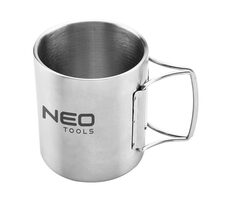 Neo Tools 63-150 sivá / Turistický hrnček / hliník / 0.3l