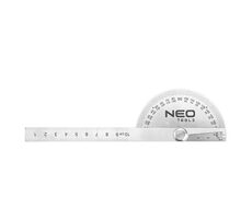 Neo Tools 72-320 / Uhlomer s pravítkom / 0-100 mm / pravítko / uhlomer / nerezová oceľ