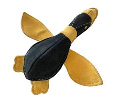 PafDog Kačica Doris Hračka pre psov z kože a juty 30cm