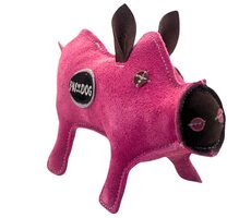 PafDog Prasiatko Pinky Hračka pre psov z kože a juty 28cm
