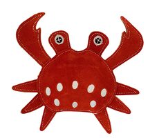 PafDog Krab Stuart Hračka pre psov z kože a juty 24cm