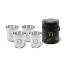 Delphin Set nerezových pohárikov RESET XL 4v1 70ml 4ks