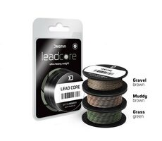 Delphin Šnúrka Leadcore Hnedá Gravel 5m 45lbs