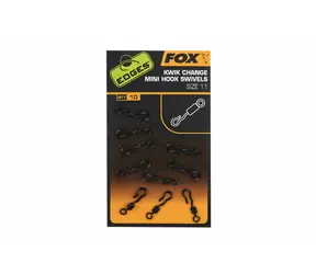 FOX Obratlík Edges Kwik Change Mini Hook Swivel Veľkosť 11 10ks