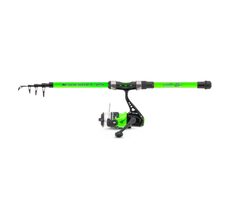 Saenger Sada prútov s navijakom Newcomer Set II 1,8m 10-25g Zelená