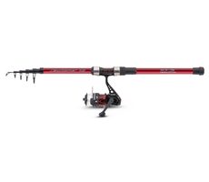 Saenger Sada prútov s navijakom Newcomer Set II 2,4m 15-45g Červená