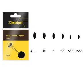 Delphin Stóper Olive Rubber Stopper Veľkosť SSSS