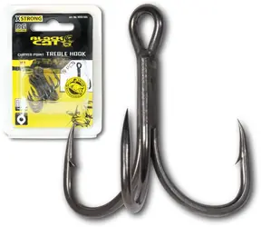 Black Cat Trojháčik Curved Point Treble Hook DG Veľkosť #3/0 5ks