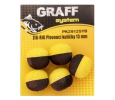 Graff Zig-Rig Plávajúce guličky 13mm Žltá/Čierna