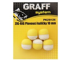 Graff Zig-Rig Plávajúce guličky 10mm Žltá/Bílá