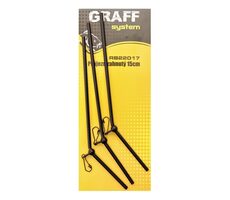Graff Prejazd zahnutý 15cm Čierny 3ks