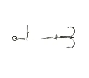 Savage Gear Nadväzec Carbon49 T-Treble Spike Stingers Veľkosť 2/0 0,70mm 23kg 11,5cm 2ks
