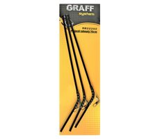 Graff Prejazd zahnutý 20cm 3ks Čierny