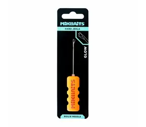 Mikbaits Boilie ihla Hard GLOW Oranžová so zobáčikom