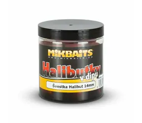 Mikbaits Halibutky v dipe Slivka Halibut 250ml 14mm